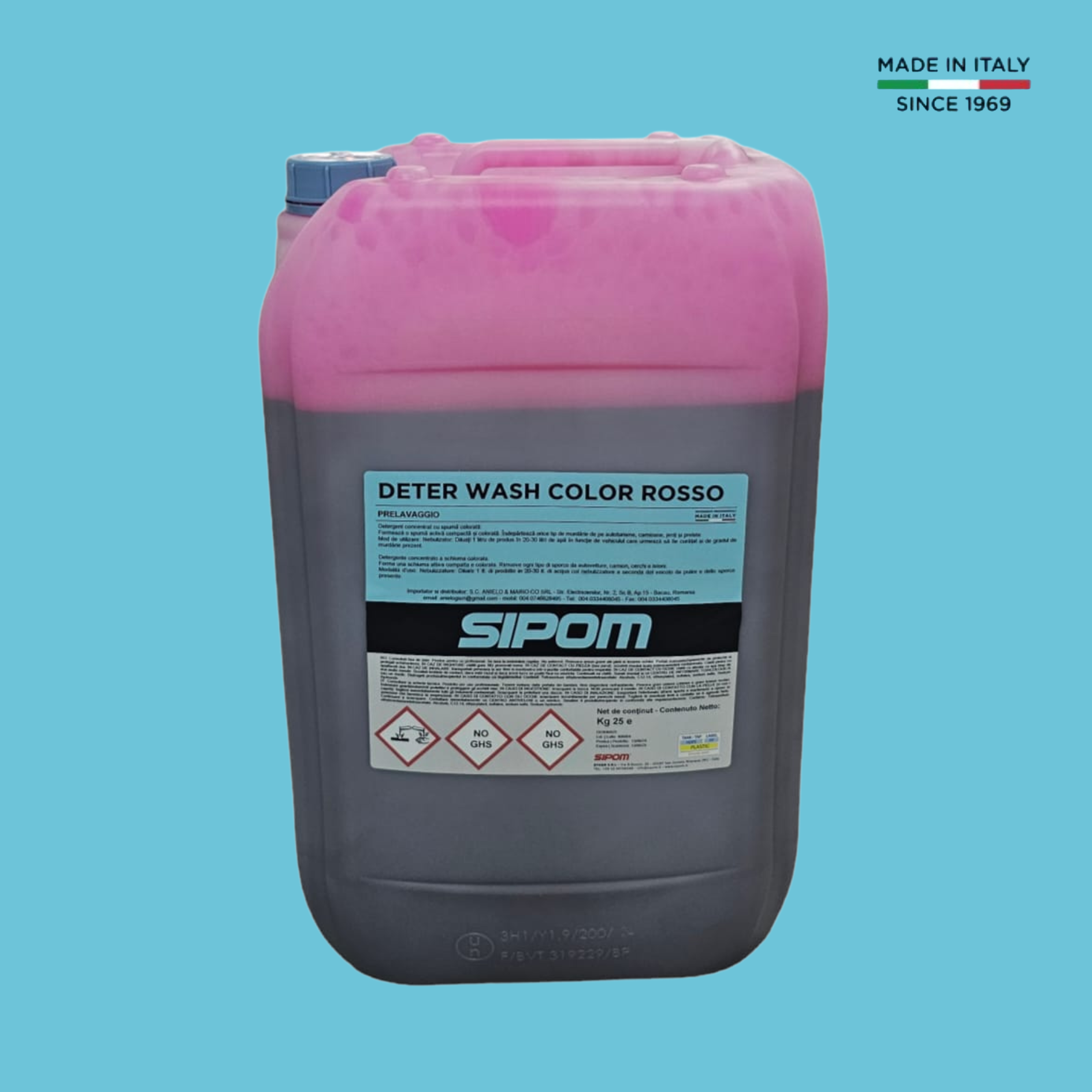 Deter wash Rosso - Espuma de lavado rosa - 5 kg